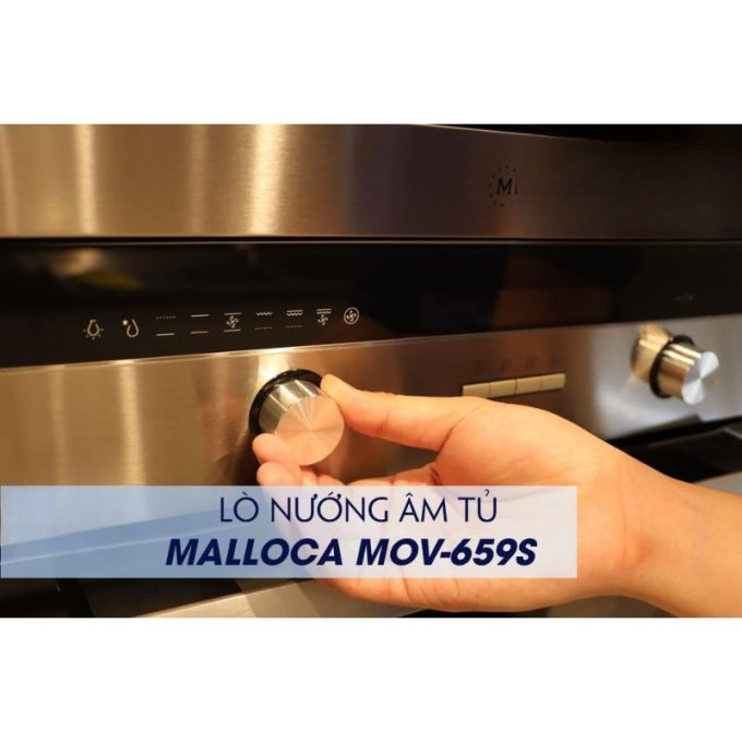 Lò nướng âm tủ Malloca MOV-659S 6 MOV-659S núm xoay bên trái