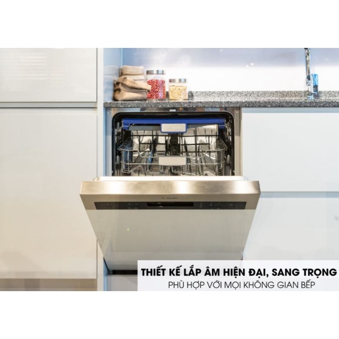 Máy rửa chén âm tủ Malloca WQP12-J7309K E5 6 WQP12-J7309K E5 Thiết kế âm tủ hiện đại