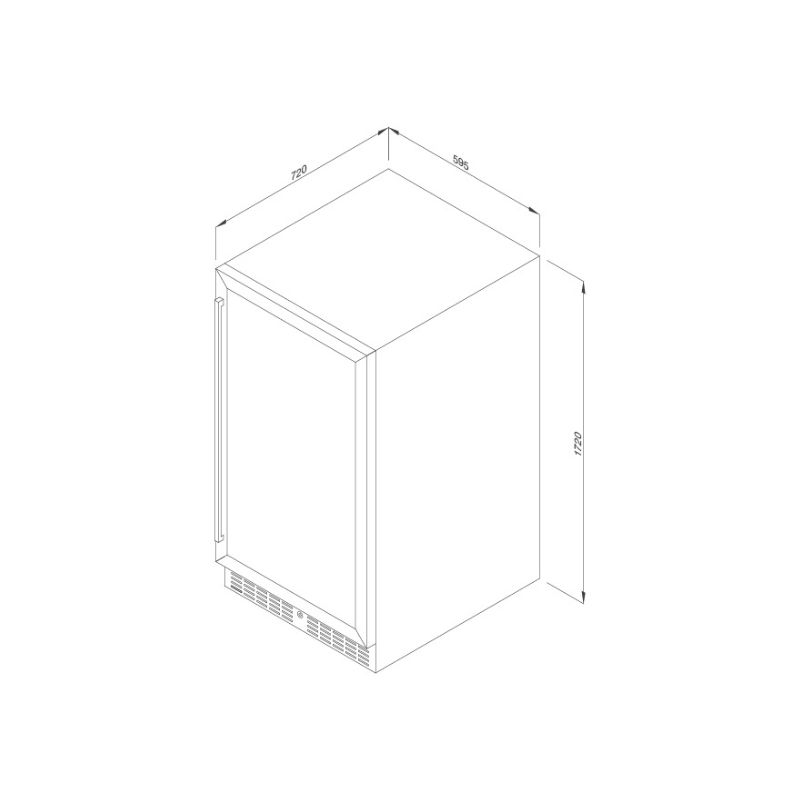 kích thước của Tủ bảo quản rượu Malloca MWC-180BG kích thước của Tủ bảo quản rượu Malloca MWC-180BG