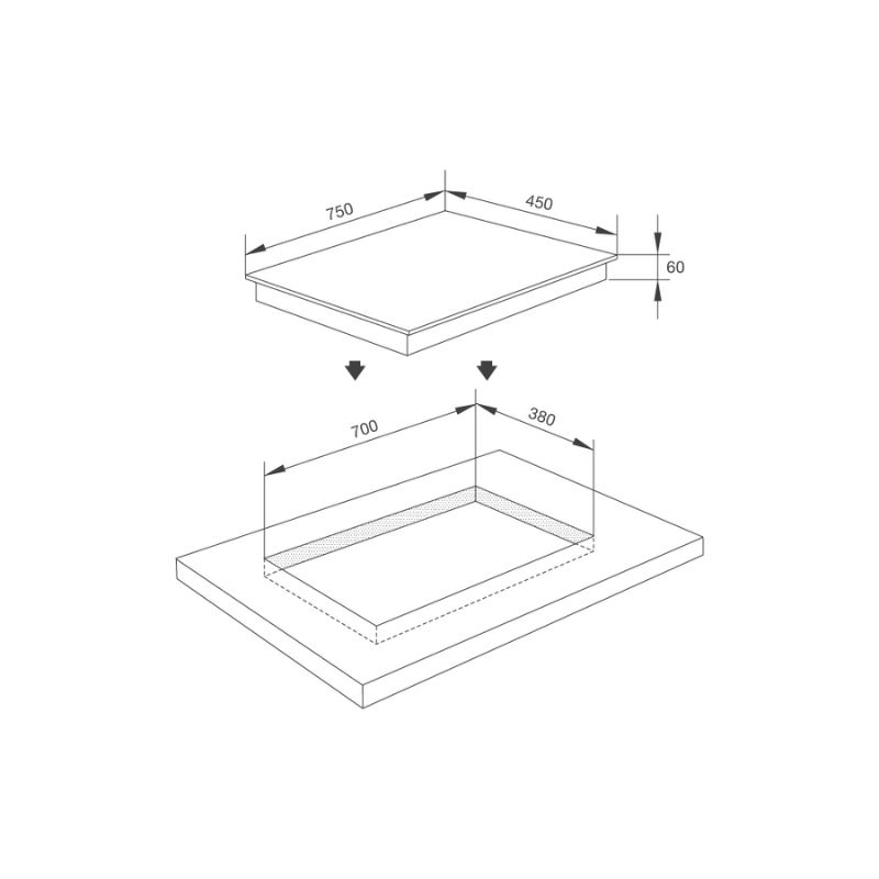 Thiết kế của Bếp từ Malloca MH-02I N Thiết kế của Bếp từ Malloca MH-02I N
