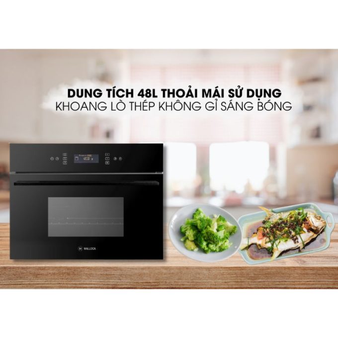 Lò hấp âm tủ Malloca MST-48CP 5 MST-48CP Lò hấp Malloca dung tích 48L