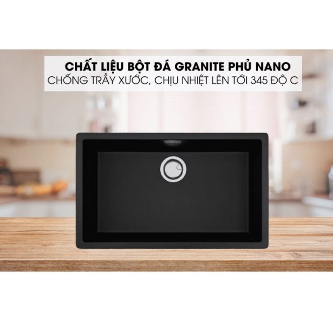 Chậu rửa bát Malloca ZEN K-13040 5 ZEN K-13040 Chất liệu đá Granite cao cấp bền bỉ