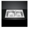 Chậu rửa bát inox 2 hố Malloca MS 1011P 2 Chậu rửa bát Malloca MS 1011P