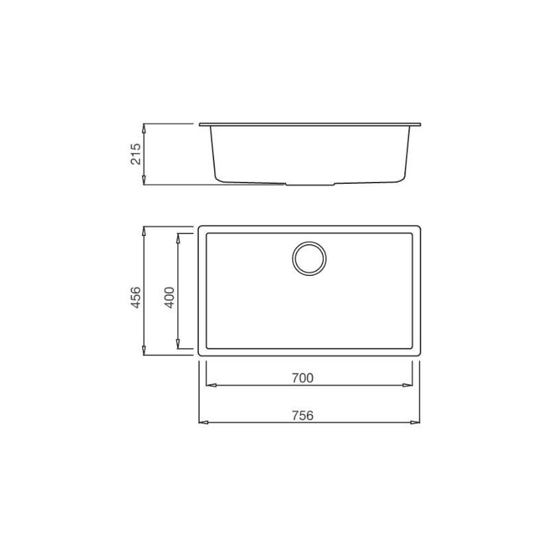 kích thước của Chậu rửa bát Malloca ZEN K-13040 kích thước của Chậu rửa bát Malloca ZEN K-13040