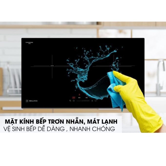 Bếp điện từ Malloca MH-732 IRN 3 MH-732 IRN Bề mặt bếp Malloca trơn nhẵn lau chùi nhanh chóng