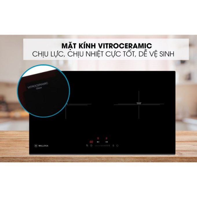 Bếp điện từ Malloca MH-732 IRN 5 MH-732 IRN Mặt kính bếp MH-732IRN cao cấp với độ bền cao
