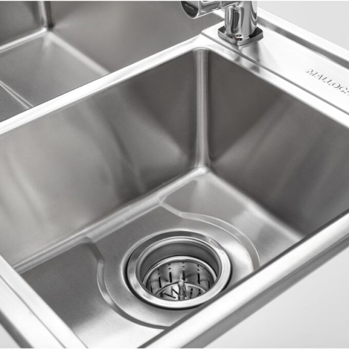 Chậu rửa bát inox 2 hố Malloca MS 5082W 5 Mặt trong chậu rửa bát Malloca MS 5082W