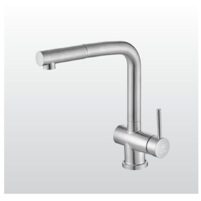 Vòi rửa bát nóng lạnh Malloca K103-SS có dây rút