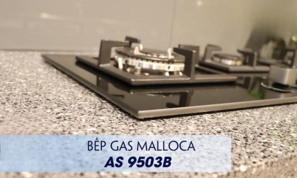 Bếp gas âm 3 vùng nấu Malloca AS 9503B/ Màu đen 11 AS 9503B lắp âm thẩm mỹ