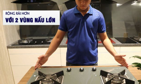 AS 9602DG hai vùng nấu rộng rãi