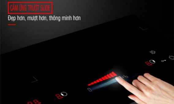Bếp điện từ 3 vùng nấu Malloca MIR 593 / 2 Vùng từ 1 vùng điện, nhập khẩu Tây Ban Nha, kính Schott Ceran 13 Điều khiển trượt Slide