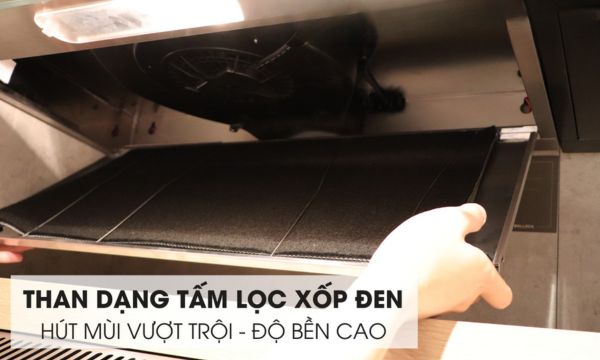 Máy hút mùi cổ điển 70cm Malloca H107 (Thân Inox) 11 H107 khả năng khử mùi hiệu quả