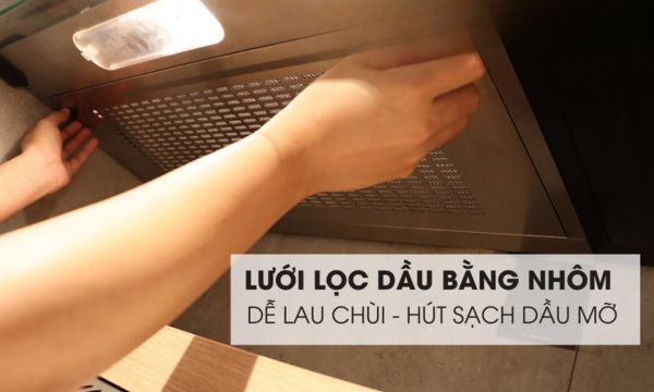 Máy hút mùi cổ điển 70cm Malloca H107 (Thân Inox) 10 H107 vệ sinh dễ dàng
