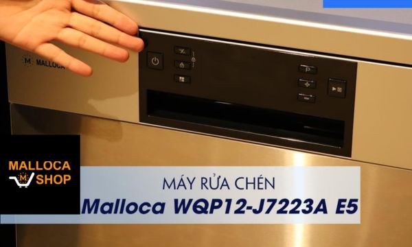 Máy Rửa Chén Đứng Độc Lập Malloca WQP12-J7223A E5 12 Hệ thống điều khiển đơn giản, dễ sử dụng