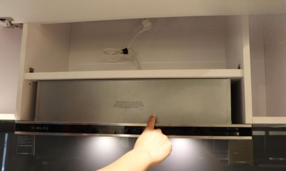 Máy hút mùi âm tủ 90cm Malloca K1509 TC - Nhập khẩu Châu Âu 14 K1509 TC bụng bếp giấu gọn