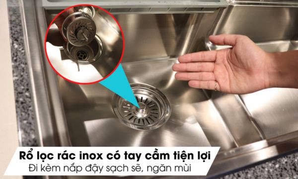 MS 1028D rổ lọc rác bằng inox tiện lợi