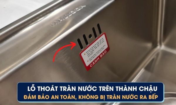 MS 5066W An toàn với lỗ thoát nước chống tràn