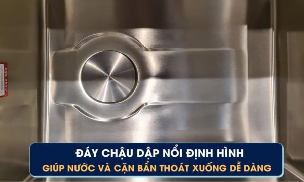 MS 5066W Đáy chậu dập nổi định hình chống đọng nước
