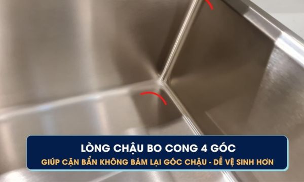 MS 5066W Lòng chậu bo cong các góc