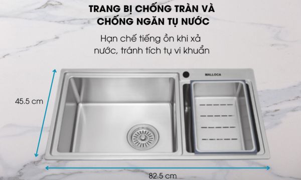 MS 8801 trang bị chống tràn và chống ồn