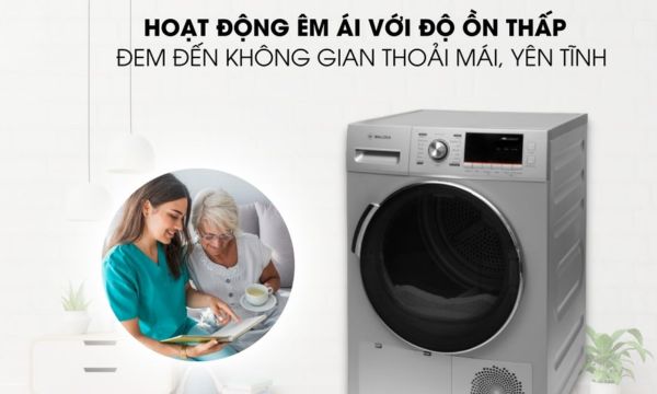Máy sấy quần áo Malloca MTD-010SIL 16 MTD-010SIL Hoạt động êm ái với độ ồn tối đa 66dB