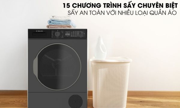 Máy sấy quần áo Malloca MTD-T1510HP - Sấy 10kg 12 MTD-T1510HP 15 chương trình sấy