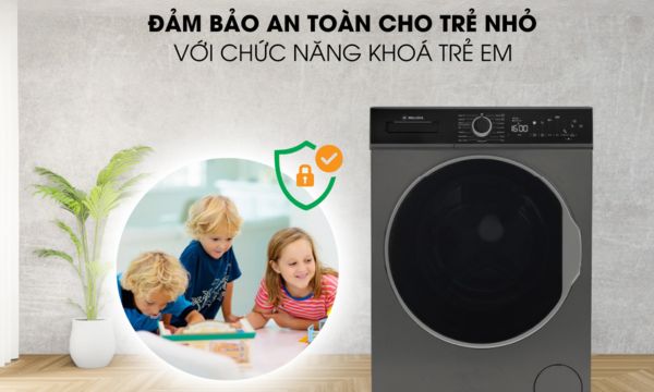 Máy giặt quần áo Malloca MWM-T1510BL 12 MWM-T1510BL Trang bị khóa trẻ em an toàn