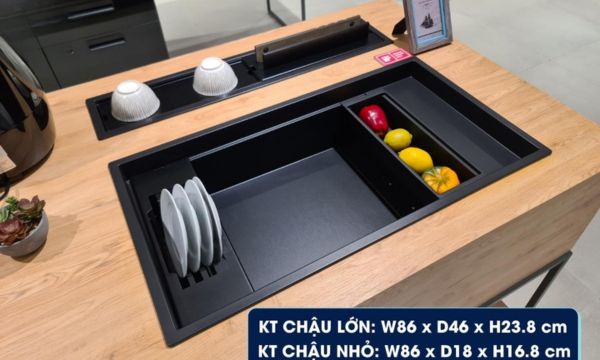 Chậu rửa bát Malloca MYST K86S - MYST K86L 12 MYST K86S - MYST K86L Kích thước rộng rãi