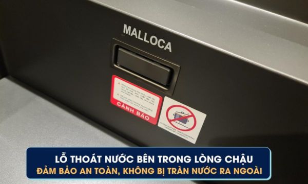 Chậu rửa bát Malloca MYST K86S - MYST K86L 20 MYST K86S - MYST K86L Lỗ thoát nước của chậu