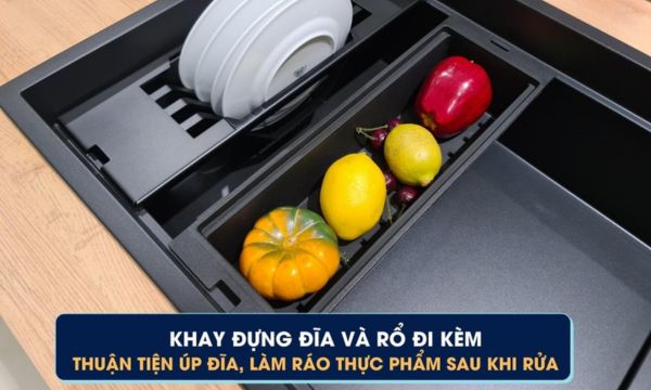 Chậu rửa bát Malloca MYST K86S - MYST K86L 16 MYST K86S - MYST K86L Phụ kiện đi kèm chậu đá