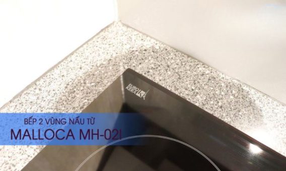 Bếp từ 2 vùng nấu Malloca MH-02I / Kính Eurokera 6 Mặt kính Eurokera cao cấp