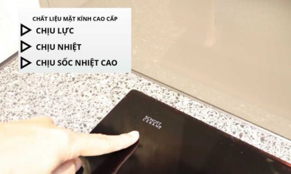 Bếp từ 3 vùng nấu Malloca MI 593B / Nhập khẩu Tây Ban Nha, kính Schott Ceran 2 Mặt kính âm đẹp mắt, tiện ích
