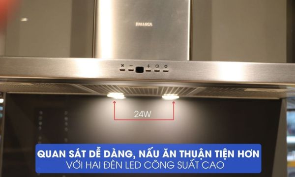 Máy hút mùi Malloca THETA K1520 14 THETA K1520 2 đèn led công suất cao