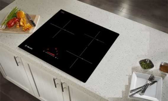 Bếp điện từ 3 vùng nấu Malloca MIR 593 / 2 Vùng từ 1 vùng điện, nhập khẩu Tây Ban Nha, kính Schott Ceran 11 Thiết kế rộng rãi, thoải mái