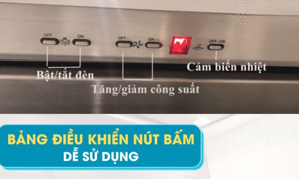 Visso K7205 bảng điều khiển nút bấm dễ sử dụng