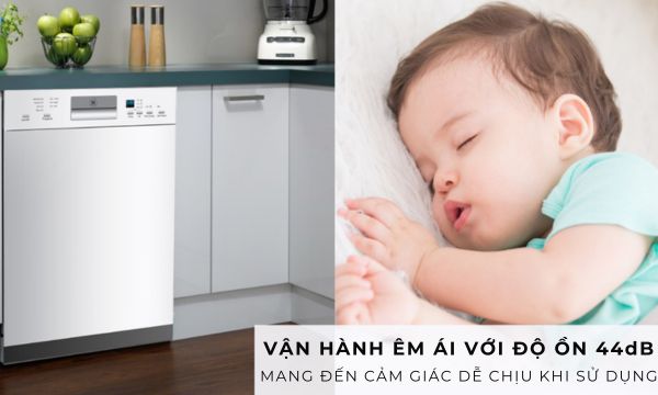 Máy rửa chén âm tủ Malloca WQP12-J7309I 10 WQP12-J7309I - Độ ồn thấp