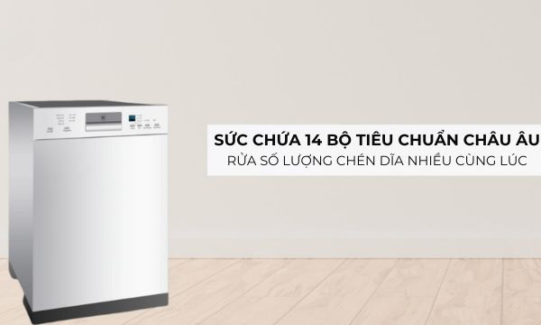Máy rửa chén âm tủ Malloca WQP12-J7309I 8 WQP12-J7309I - Sức chứa 14 bộ