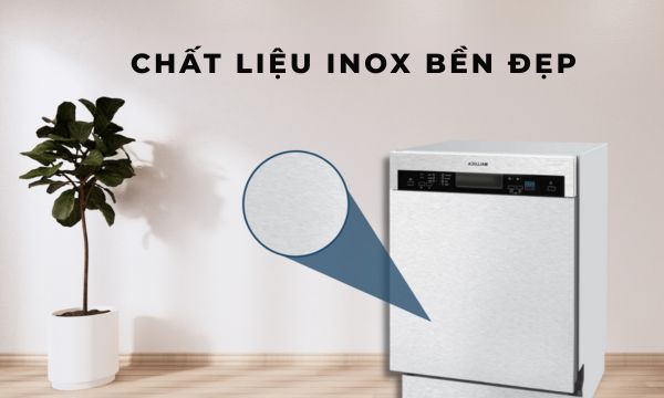 Máy rửa chén âm tủ Malloca WQP12-J7309K E5 11 WQP12-J7309K E5 Chất liệu Inox bền đẹp