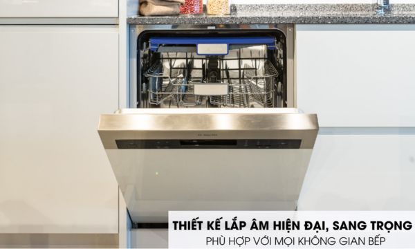 Máy rửa chén âm tủ Malloca WQP12-J7309K E5 10 WQP12-J7309K E5 Thiết kế âm tủ hiện đại