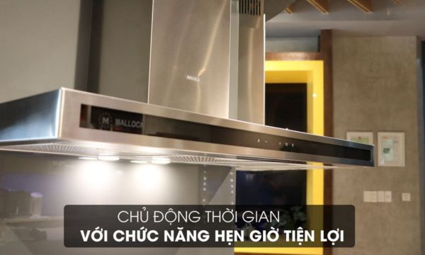 Máy hút mùi áp tường Malloca ZETA K1573 12 Zeta K1573 chức năng hẹn giờ tiện lợi