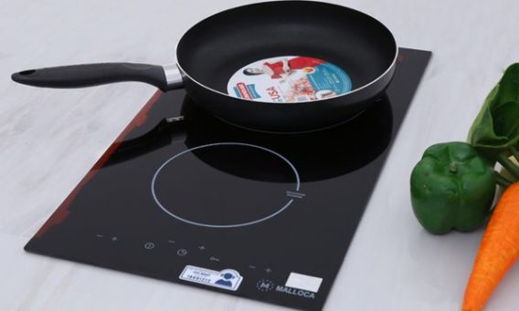 Bếp từ 2 vùng nấu Malloca MDH-02I / Kiểu Domino, kính Eurokera 3 mặt kính Eurokera