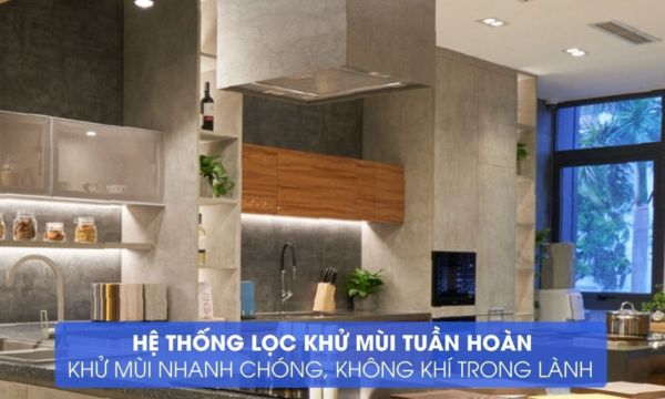 Máy hút mùi đảo Malloca CONCRETE K-400 9 Concrete K-400 hệ thống khử mùi tuần hoàn