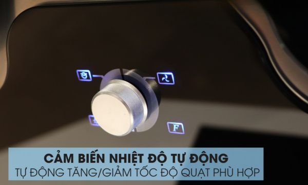 Máy hút mùi áp tường Malloca DRIVE F-152B 8 DRIVE F-152B cảm biến nhiệt độ tự động