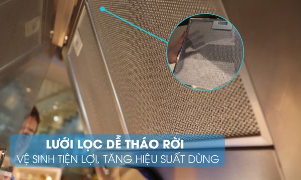 Máy hút mùi áp tường Malloca DRIVE F-152B 10 DRIVE F-152B dễ dàng vệ sinh
