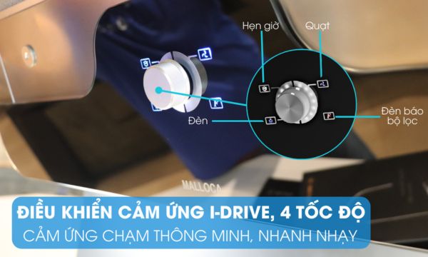 Máy hút mùi áp tường Malloca DRIVE F-152W 7 DRIVE F-152W điều khiển cảm ứng