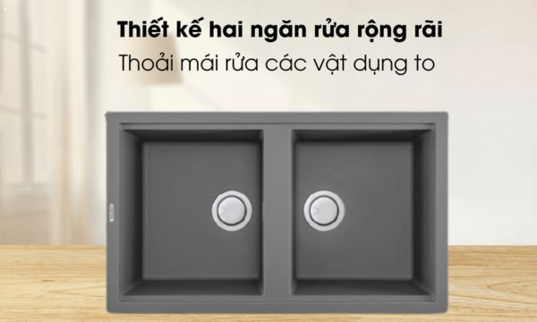 G-45073 thiết kế 2 ngăn rửa rộng rãi