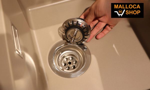 Chậu đá Malloca Tortora G-50043 / Màu đất 12 G-50043 rổ lọc rác