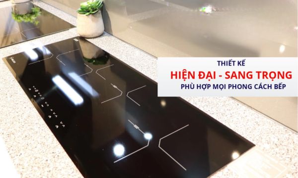 Bếp điện từ 4 vùng nấu Malloca MH-04IR S / 2 Vùng từ 2 vùng điện, kính Eurokera 10 MH-04IR S thiết kế hiện đại