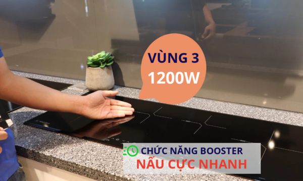 Bếp điện từ 4 vùng nấu Malloca MH-04IR S / 2 Vùng từ 2 vùng điện, kính Eurokera 14 MH-04IR S vùng nấu 3