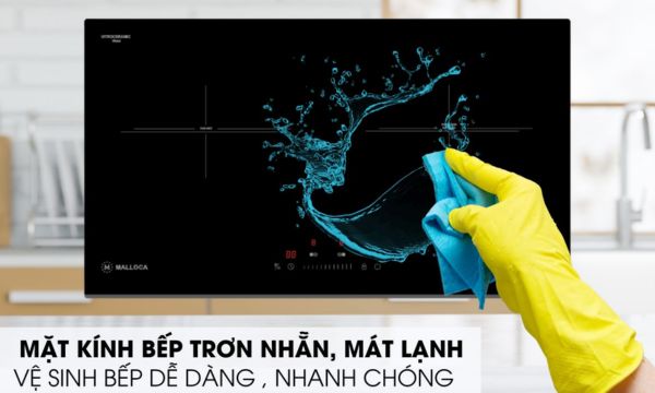 Bếp điện từ Malloca MH-732 IRN 12 MH-732 IRN Bề mặt bếp Malloca trơn nhẵn lau chùi nhanh chóng